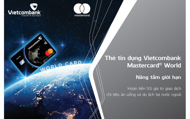 Thẻ tín dụng quốc tế Vietcombank Mastercard World với nhiều ưu đãi vượt trội Ngân hàng Ngoại thương