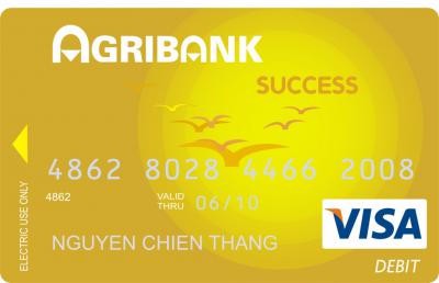 Thẻ tín dụng quốc tế Agribank Visa/MasterCard Ngân hàng Agribank